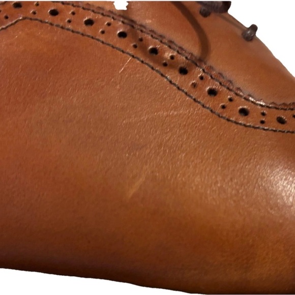 Allen Edmonds 7D Cornwallis Chestnut Brown Oxford Derby Leather Shoes - Picture 10 of 16